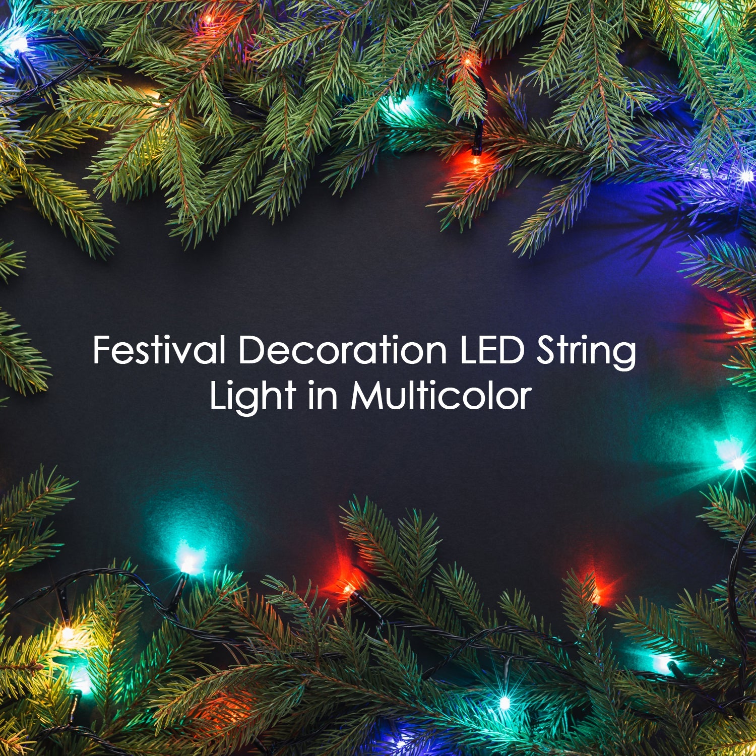 7291 : 4 Meter Festival Decoration LED String Light in Multicolor with 3 modes changing controller