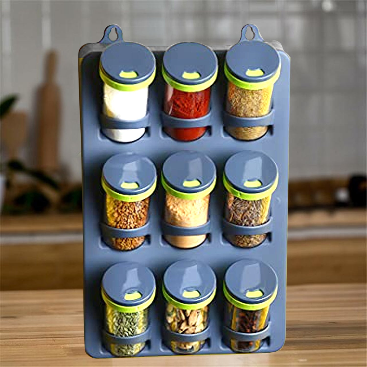 Space Saver Spice Rack  9 Piece Spice Set