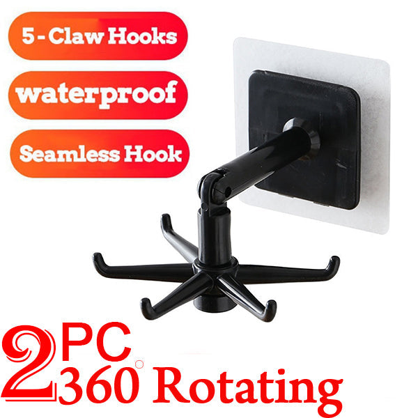 360Â° rotatable  hooks for hanging (Pack of 2) (Brown Box)