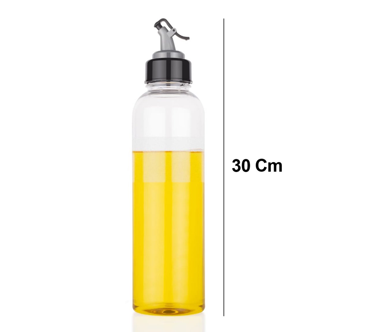 2346 Oil Dispenser Transparent Plastic Oil Bottle |Clear 1 Liter