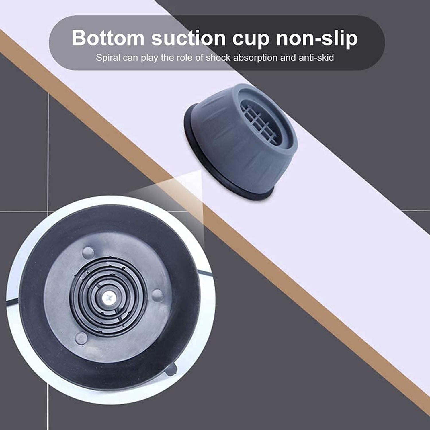 Anti Vibration Pads with Suction Cup Feet