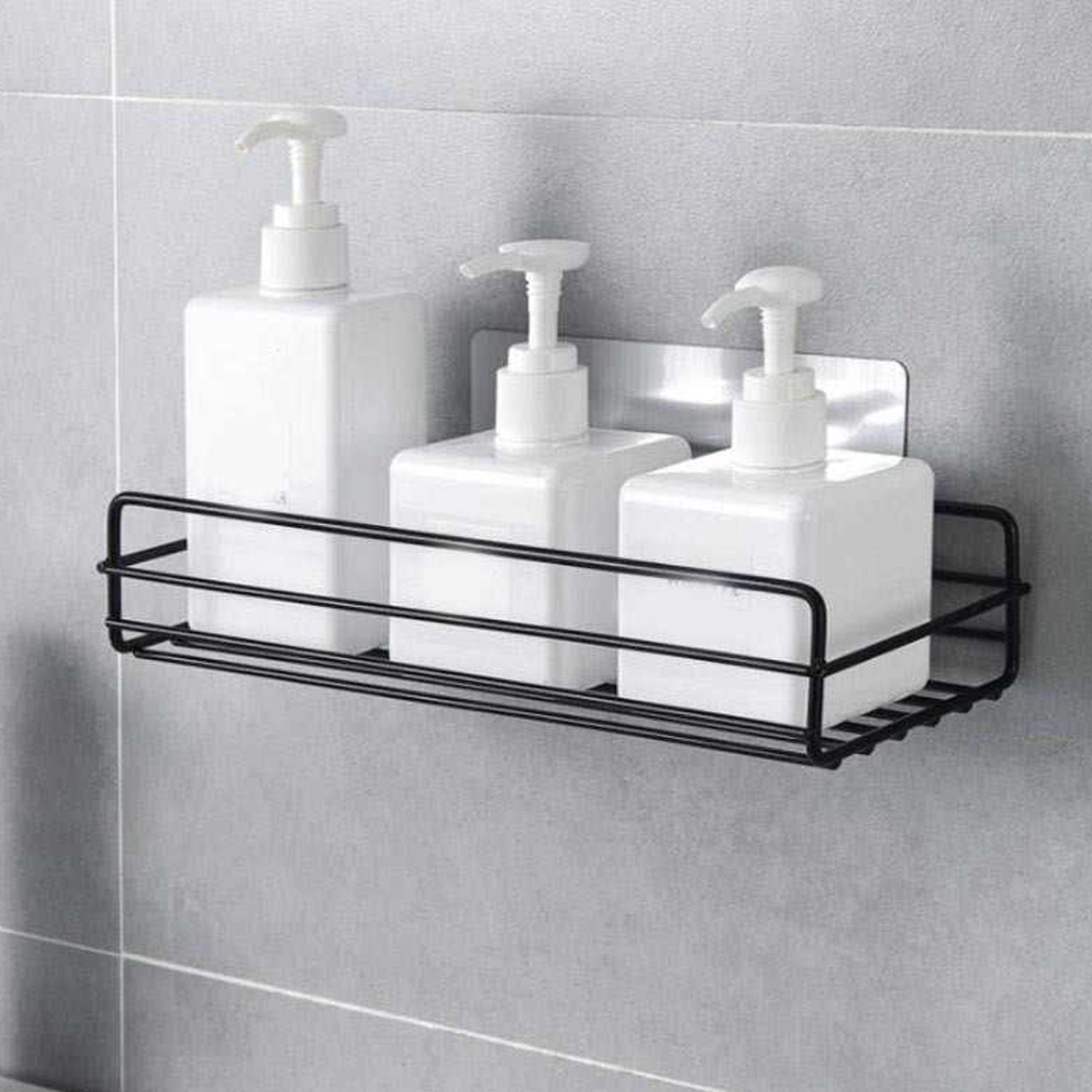 Multipurpose Wall Mount Metal Bathroom Shelf and Rack for Home and Kitchen.