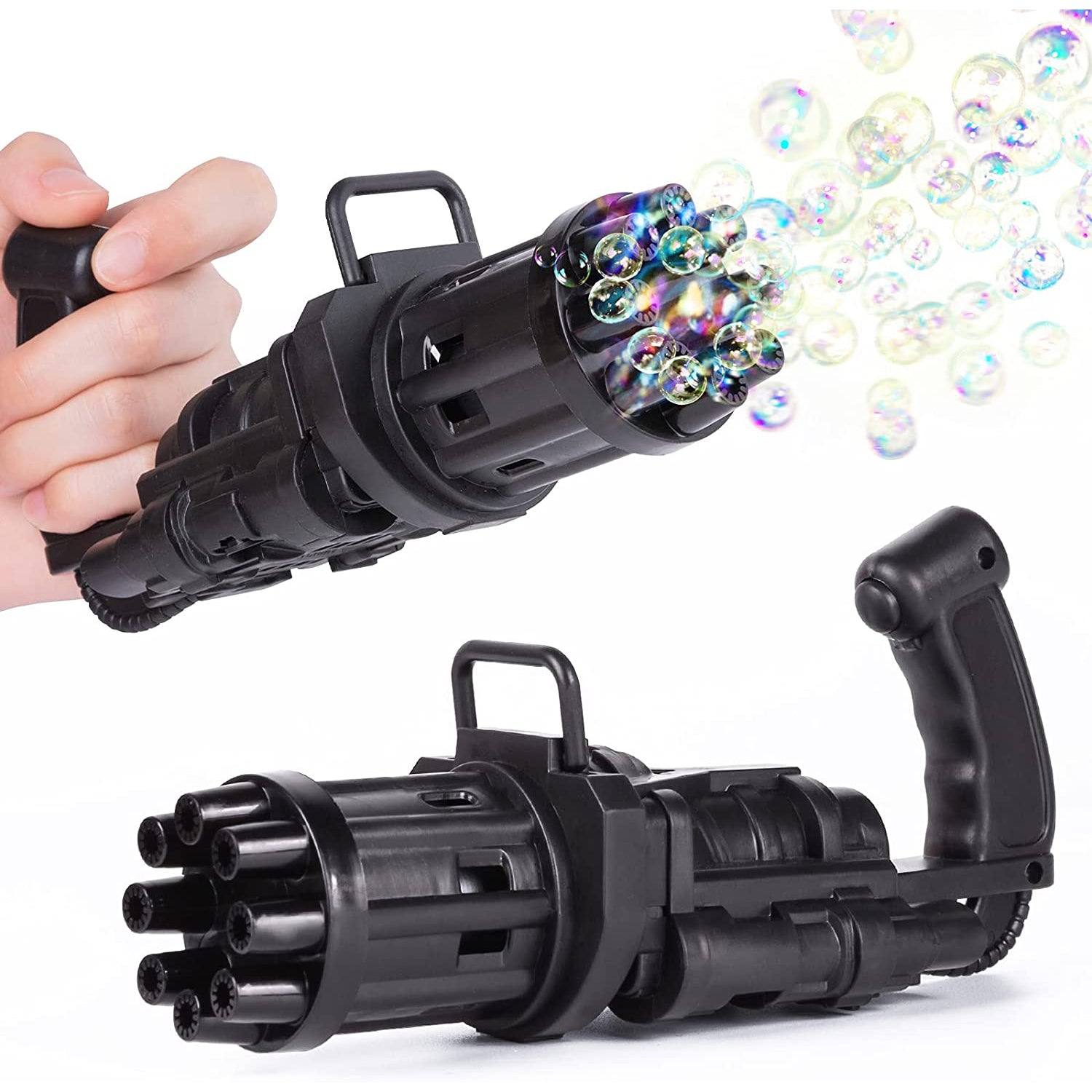 8-Hole battery operated Bubbles Gun Toys for Boys and Girls (1Pc Only)