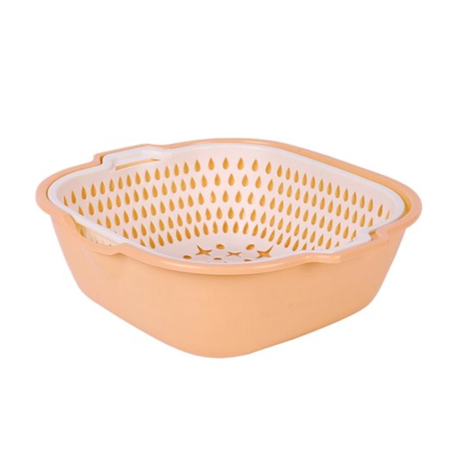 2 In 1 Basket Strainer To Rinse Various Types Of Items Like Fruits, Vegetables Etc.