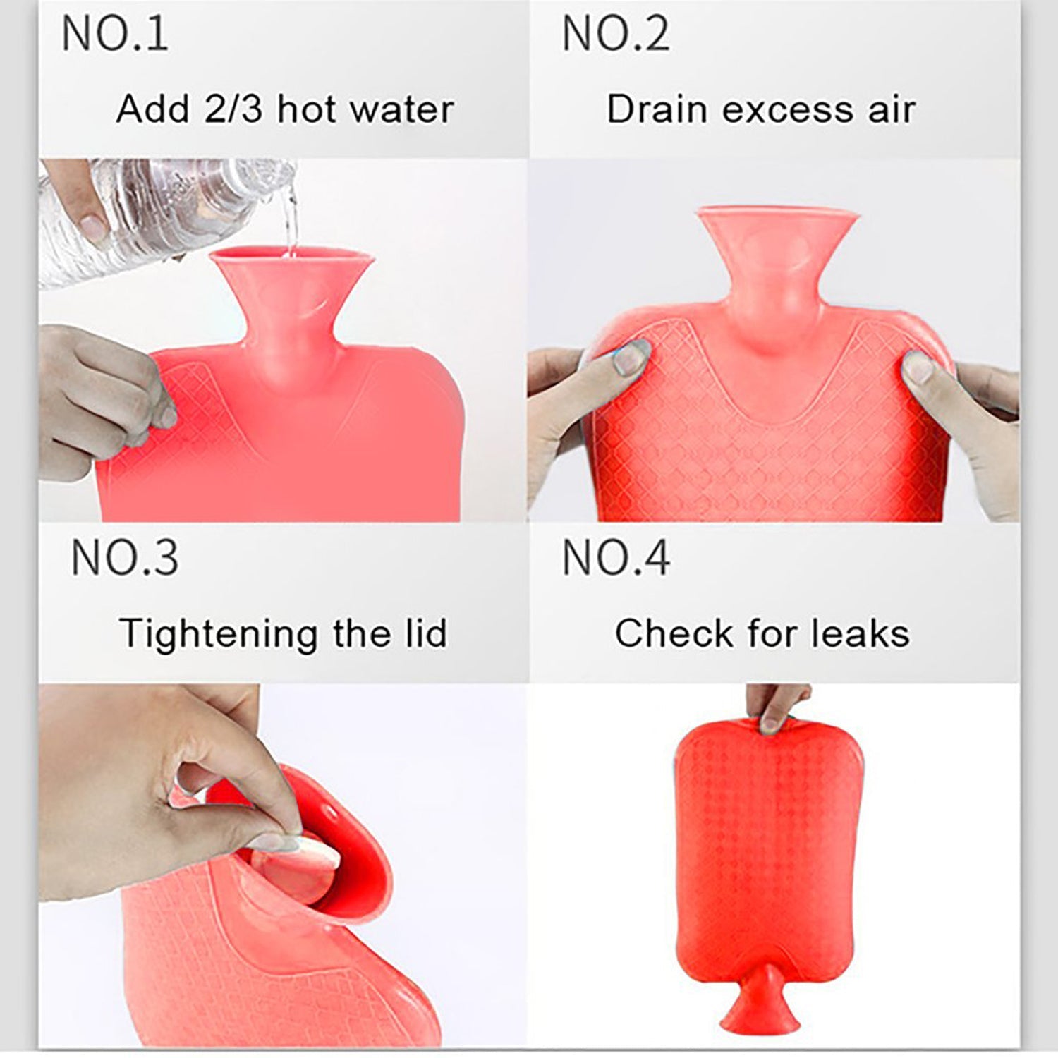 0395 (Small) Rubber Hot Water Heating Pad Bag for Pain Relief (300 ML)