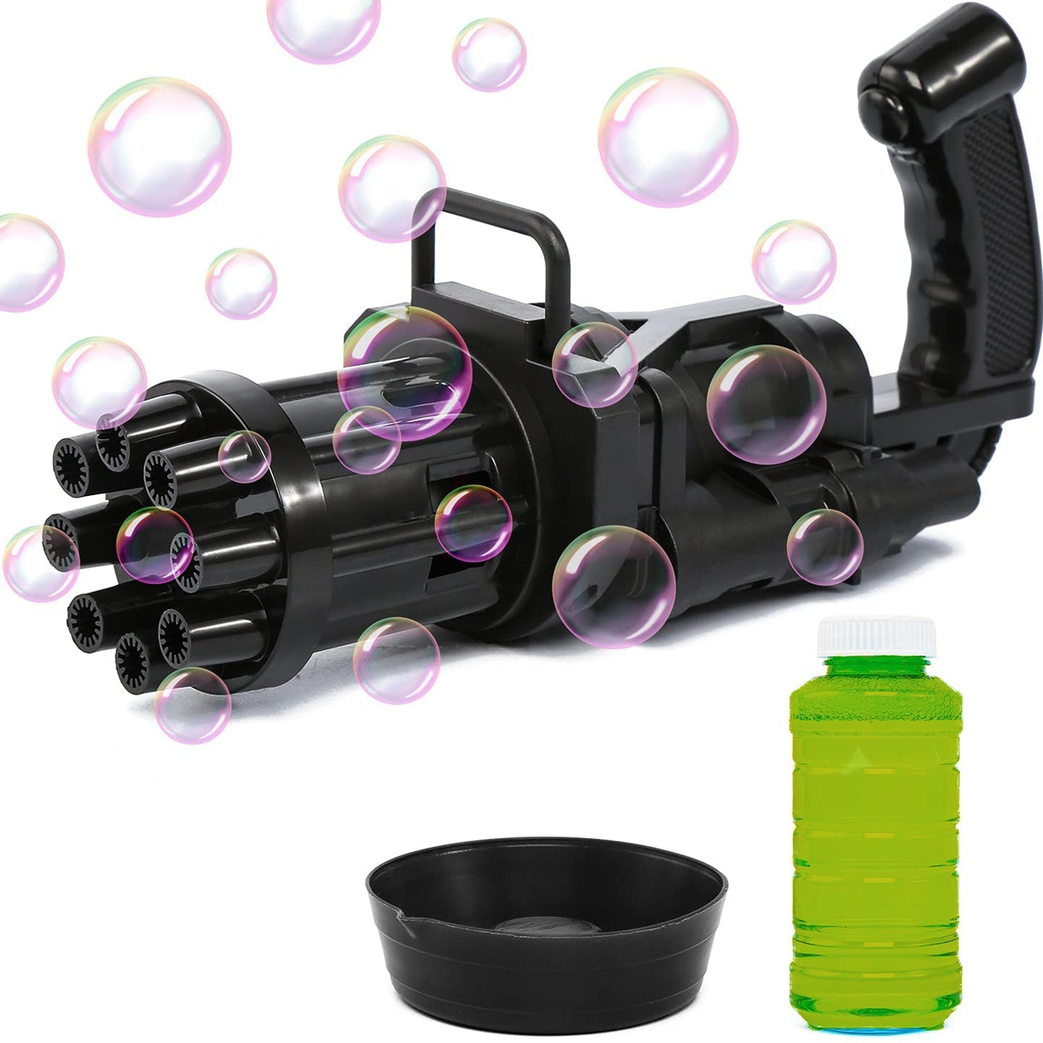 8-Hole battery operated Bubbles Gun Toys for Boys and Girls (1Pc Only)