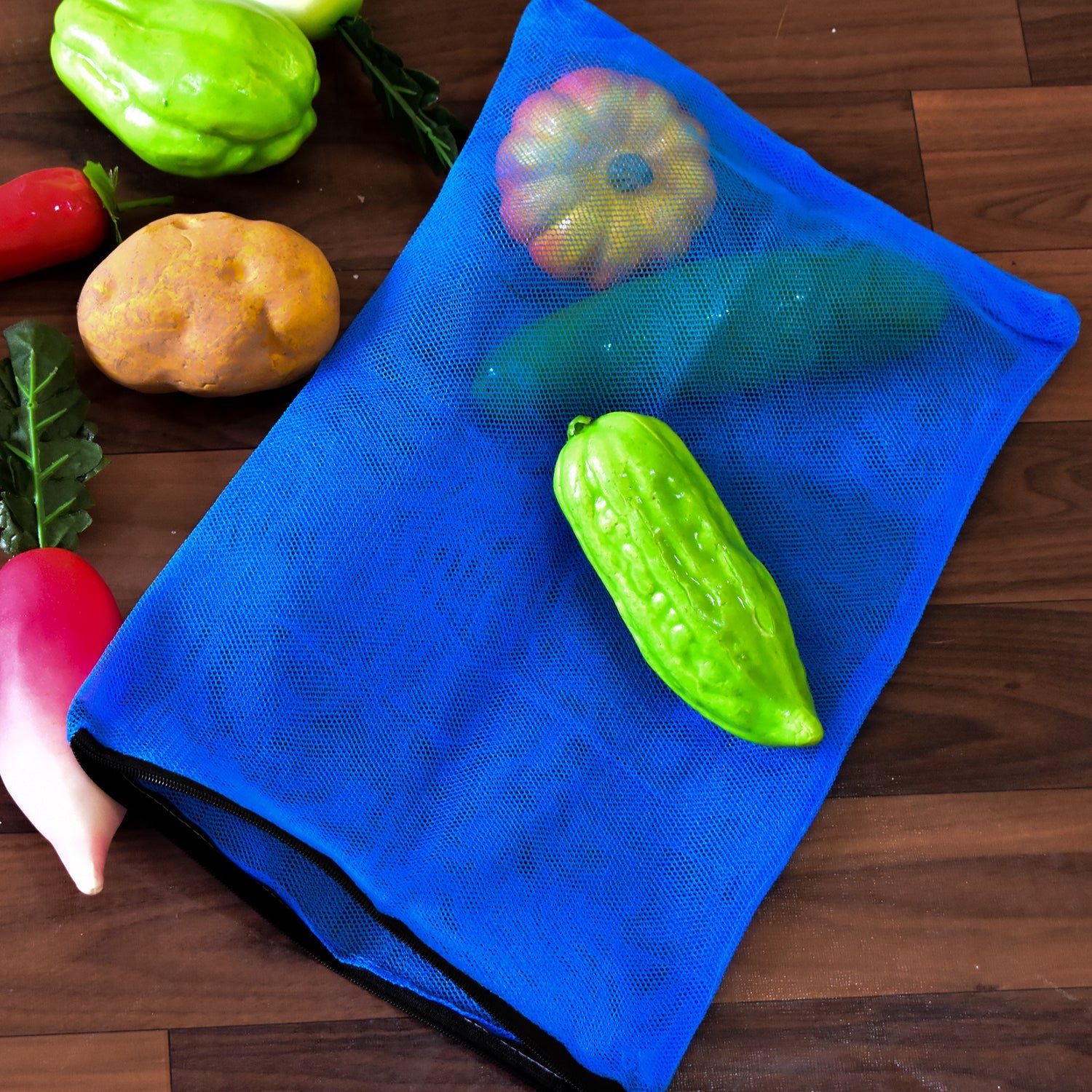 Food Covers Fridge Storage Bag for Vegetables and Fruits with Zipper