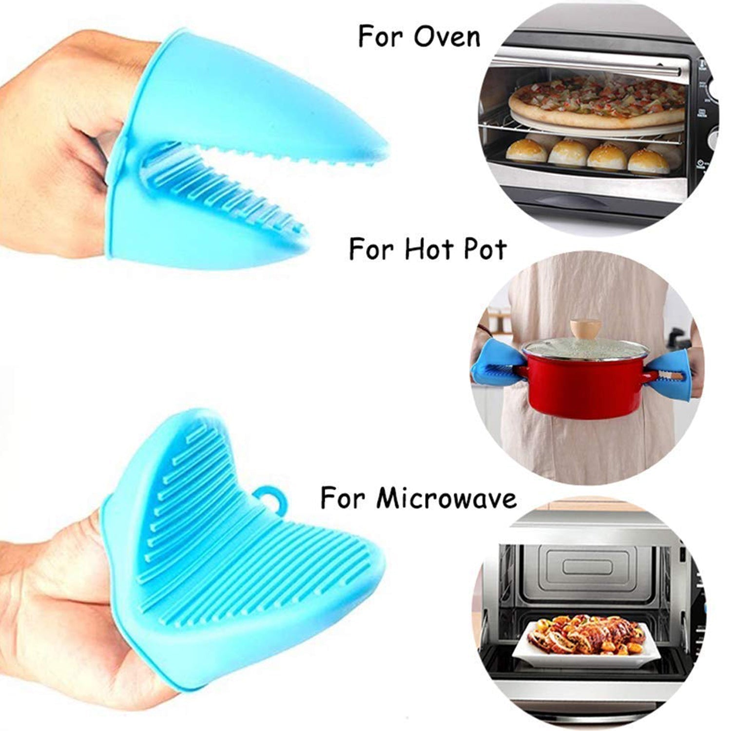 Silicone Heat Resistant Cooking Potholder for Kitchen Cooking & Baking 1 Pc