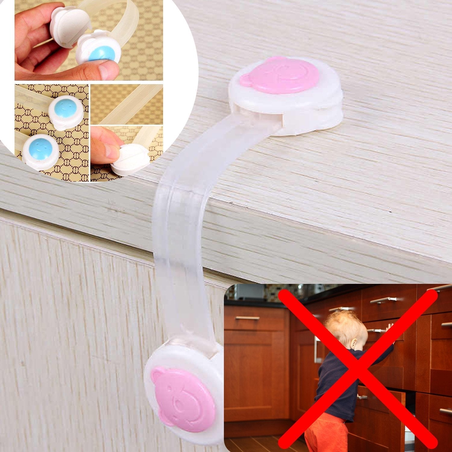 Baby Proofing Child Safety Strap Locks (1Pc Only)
