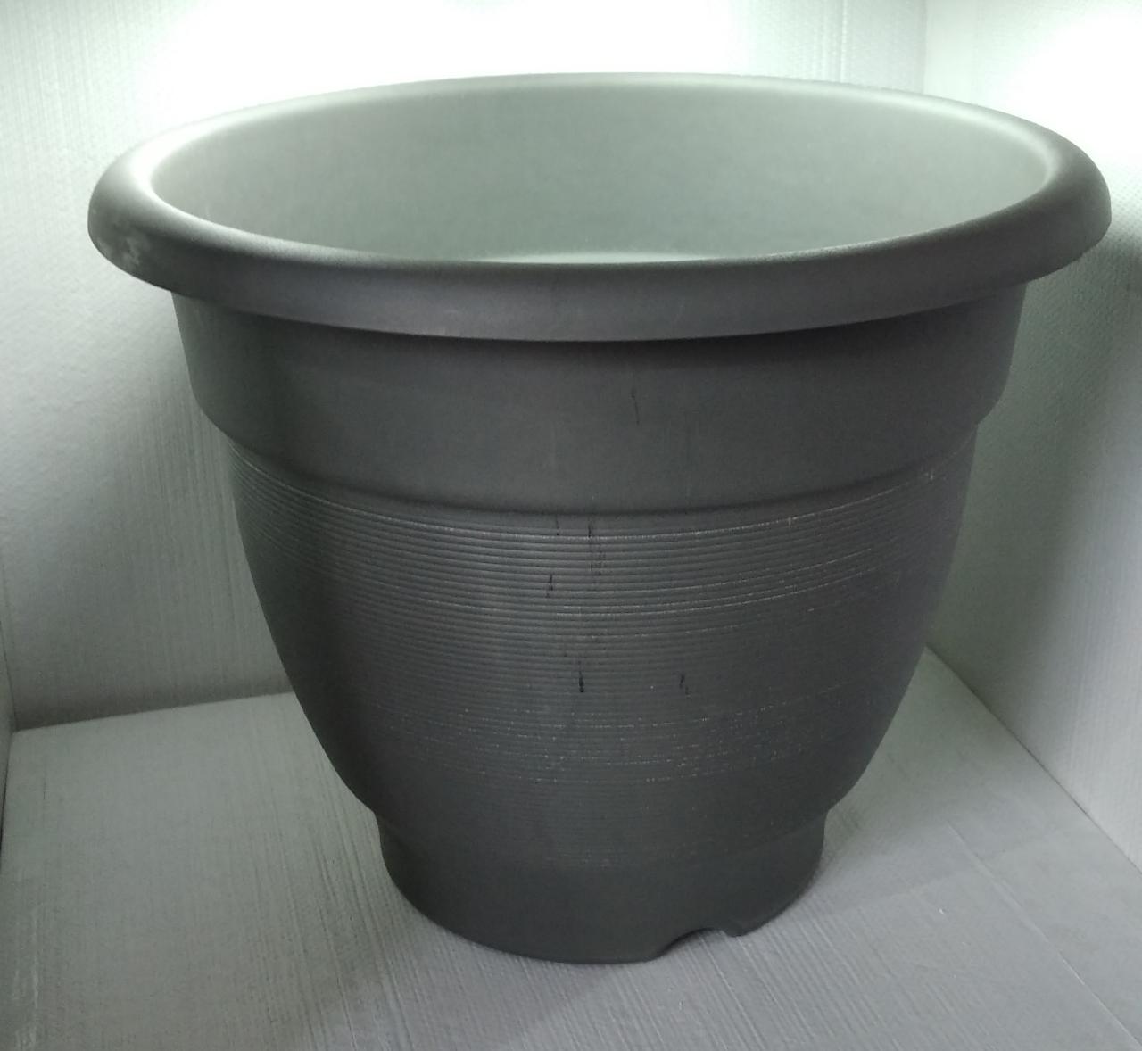 Garden Heavy Plastic Planter Pot Gamla 17x14 inch Color May Vary (1Pc)