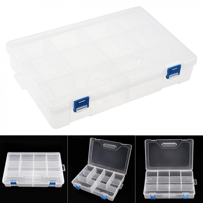 10 Grid Large Transparent Plastic Storage Box