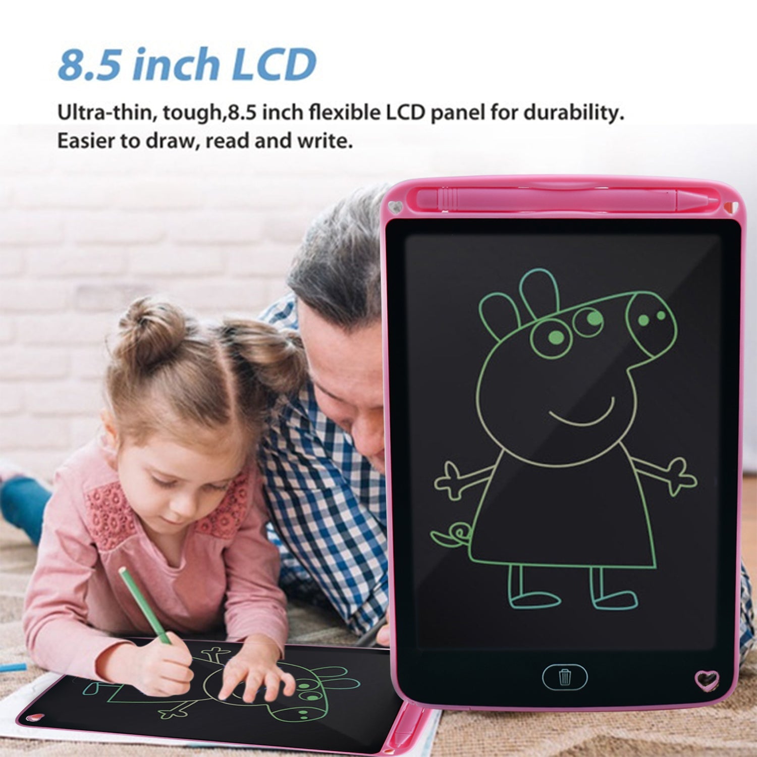 Portable 8.5 LCD Writing Digital Tablet Pad for Writing/Drawing