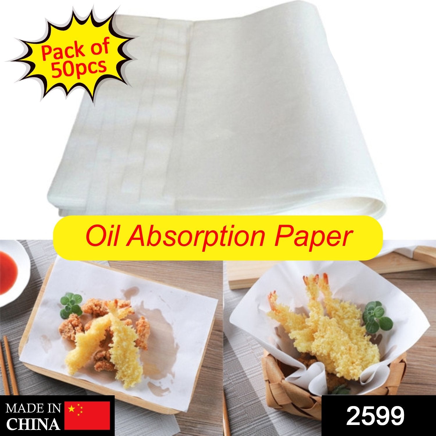 Oil Absorbing Sheets Cooking Paper