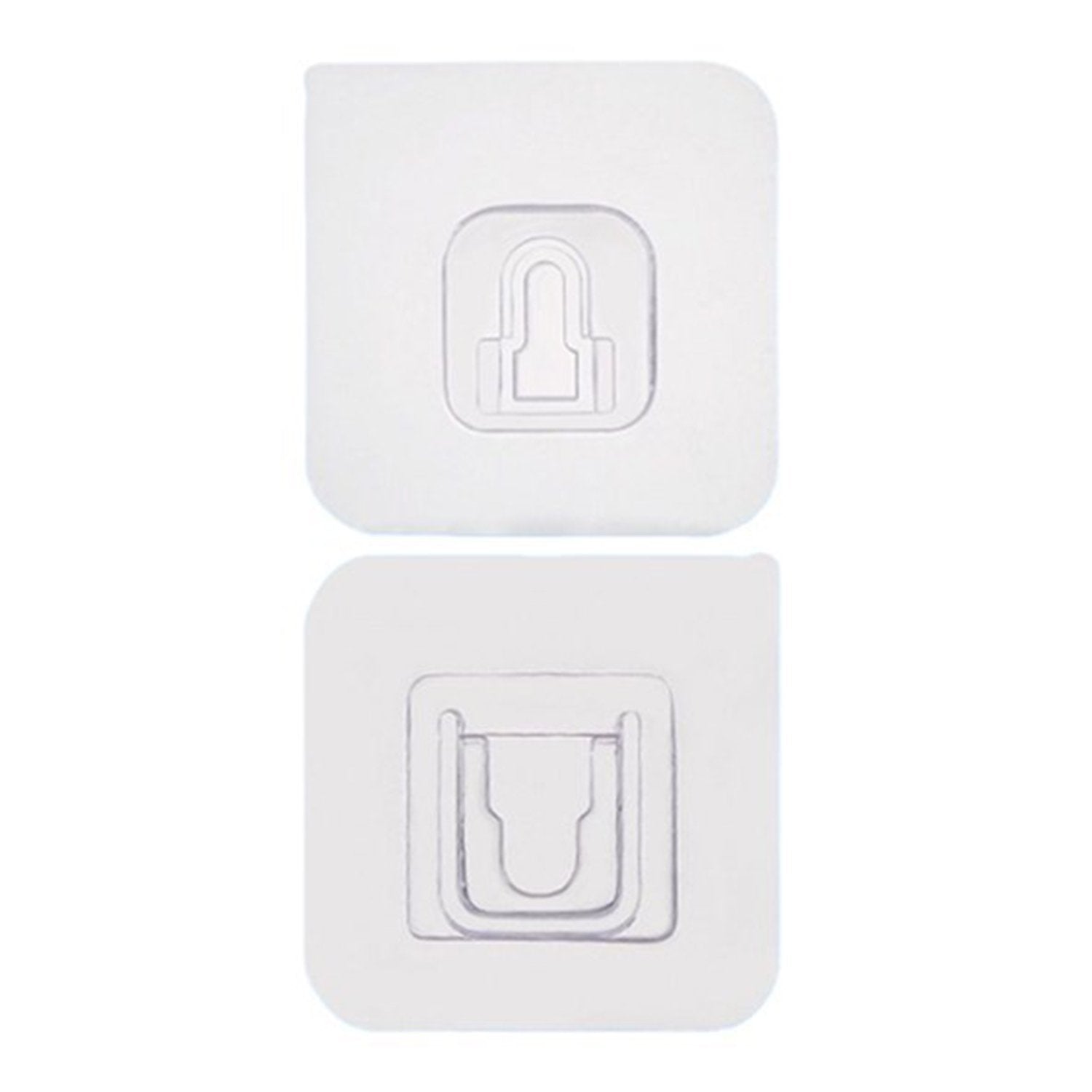 Magic Adhesive Plastic Wall Hooks Heavy Duty Hooks (Pack of 20)