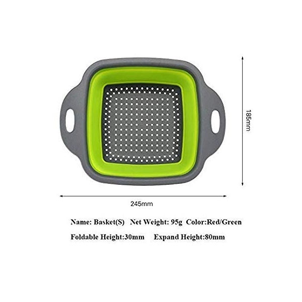 Collapsible Washing Strainer Square (Random)