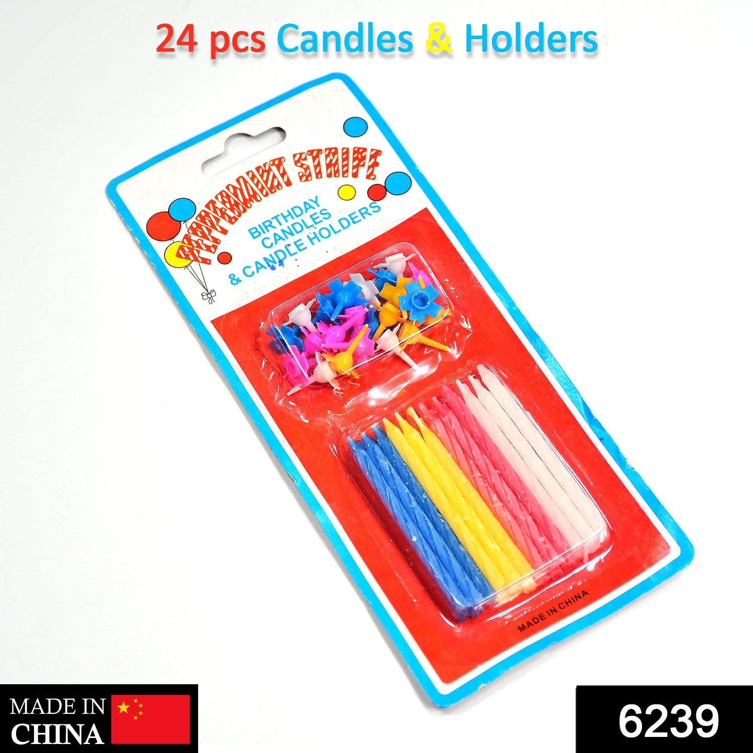 6239 Birthday Party Candles (Pack of 24 pcs)