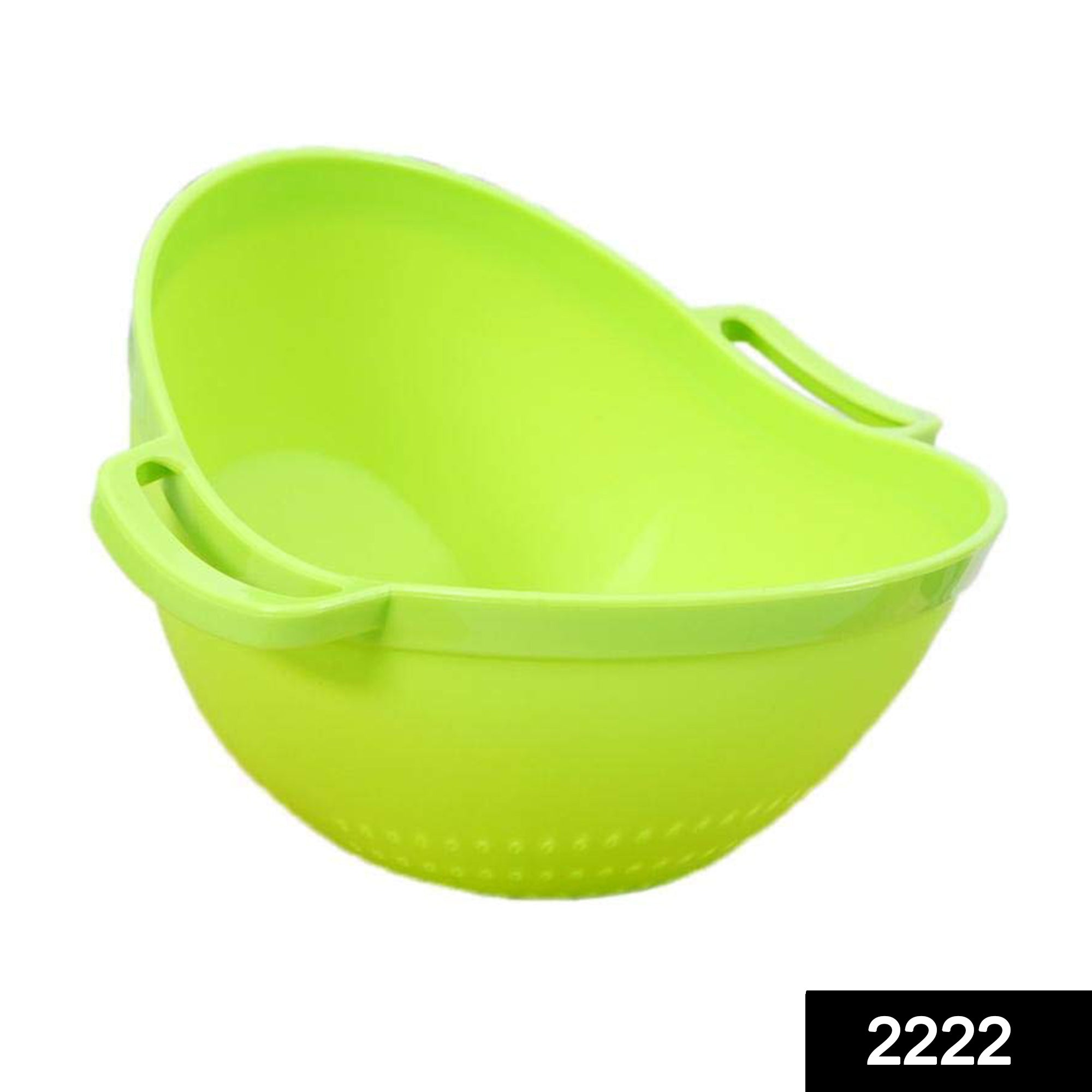 Multipurpose Fruit Vegetable Strainer Colander Bowl with Handle