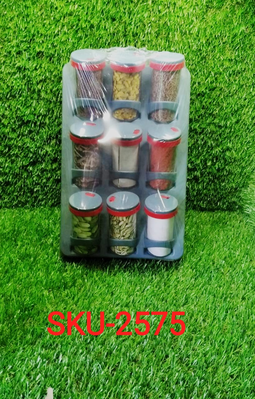 Space Saver Spice Rack  9 Piece Spice Set