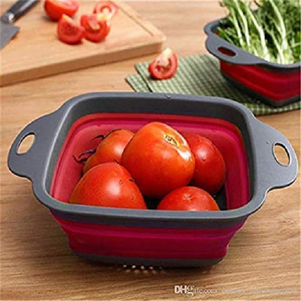 Collapsible Washing Strainer Square (Random)