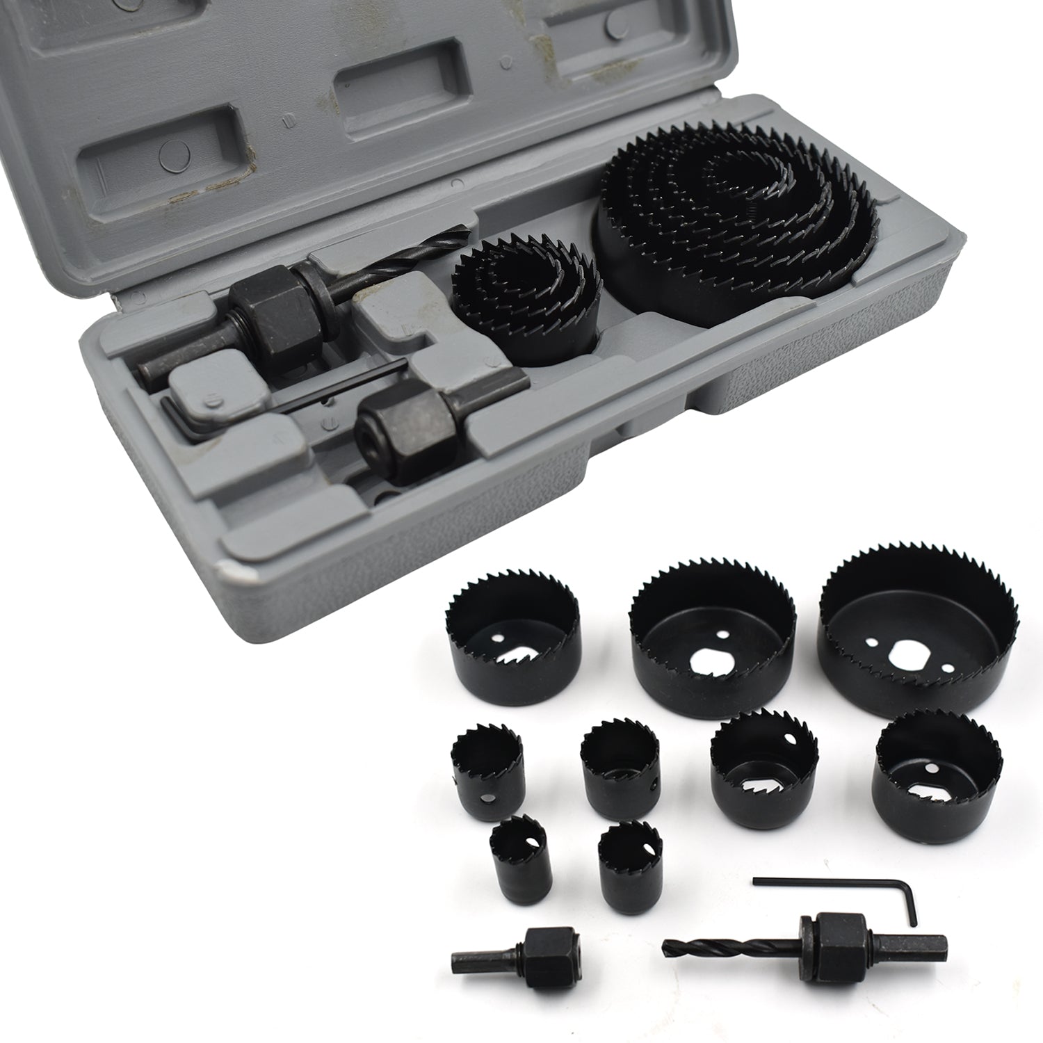 -12 pcs 19-64mm Hole Saw Kit