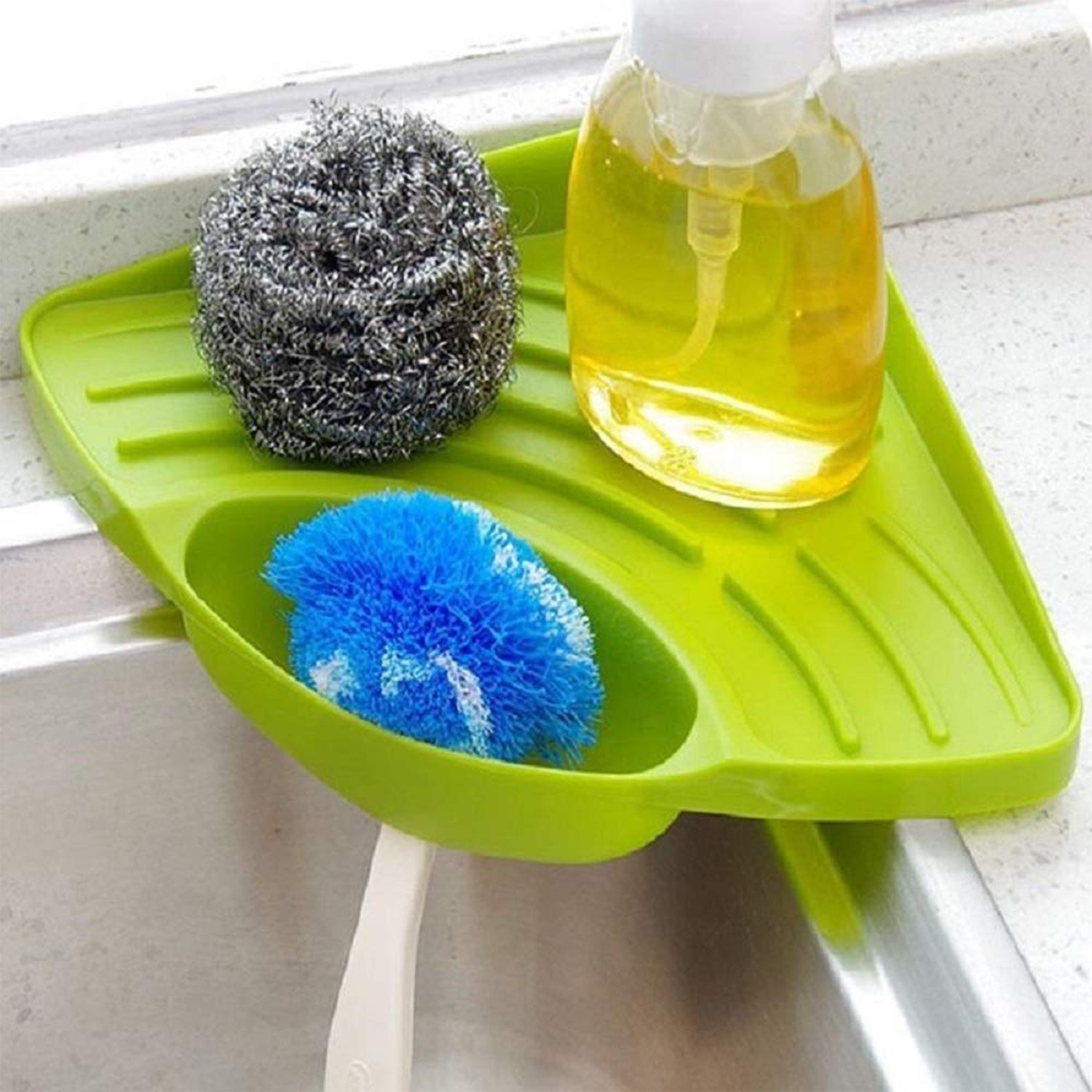 Corner Sink Strainer For Draining Kitchen Waste In Sinks And Wash Basins.