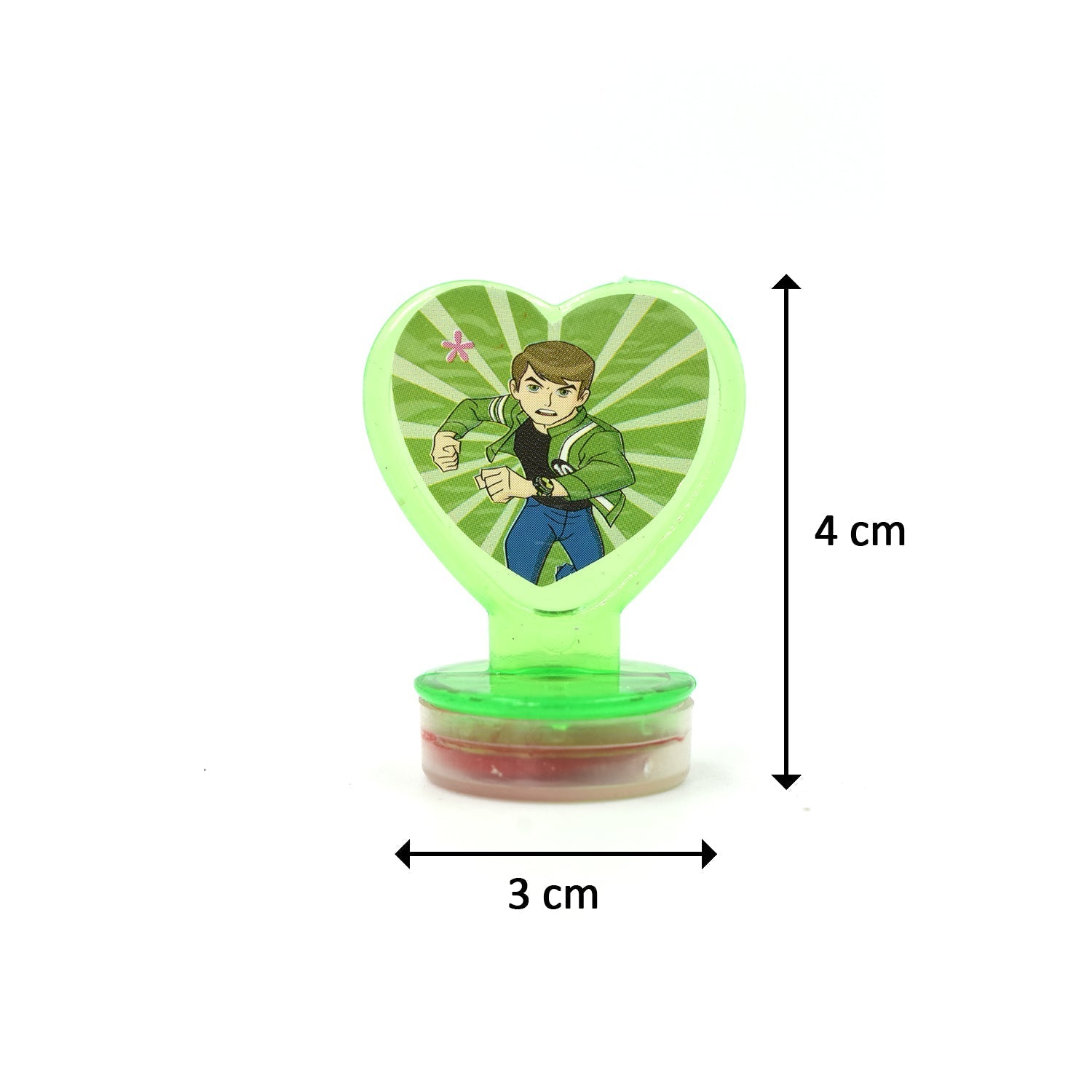 Unique Cartoon character Heart Shape Stamps 6 pieces for Kids Motivation and Reward Theme Prefect Gift for Teachers, Parents and Students (Multicolor)