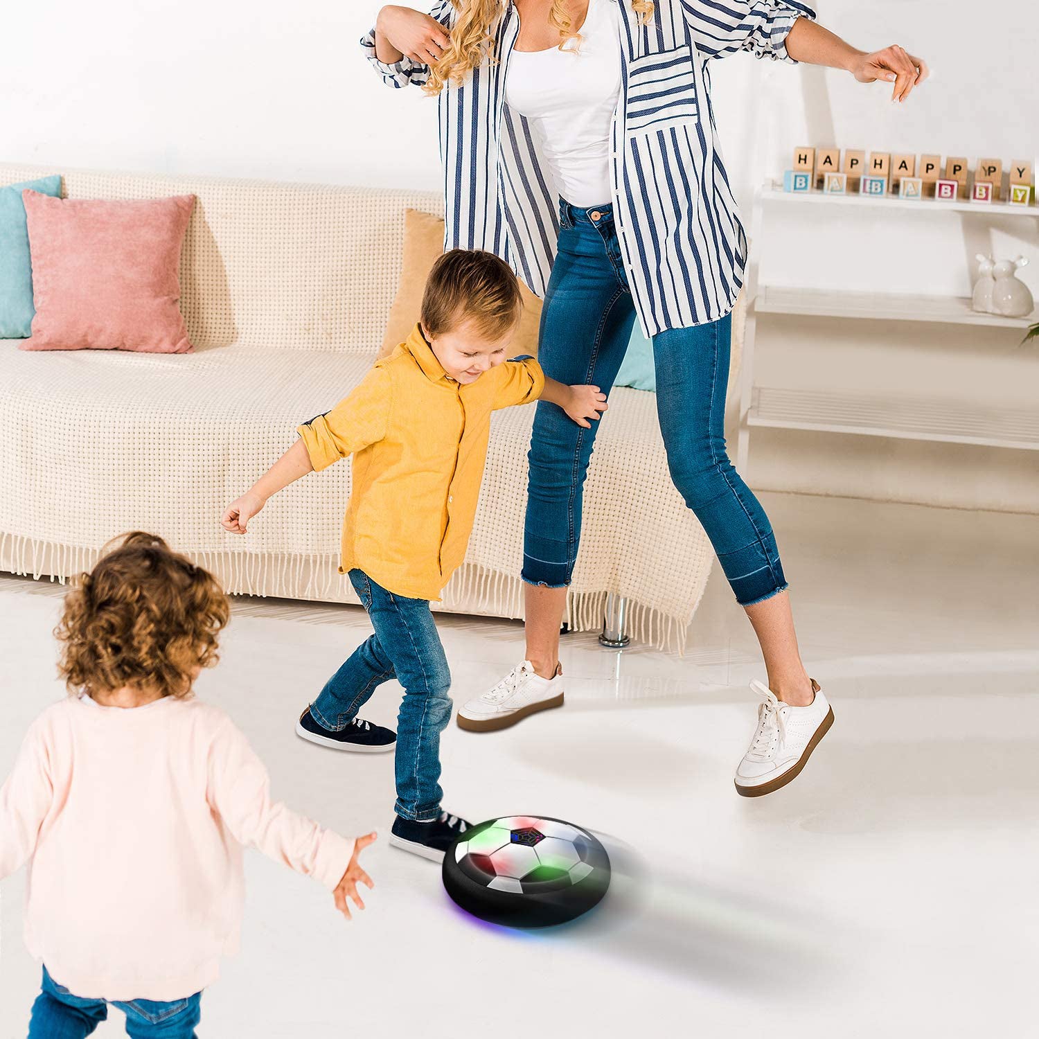 Amazing Hover LED Ball used in all households and playing purposes for kids and childrenâ€™s etc.