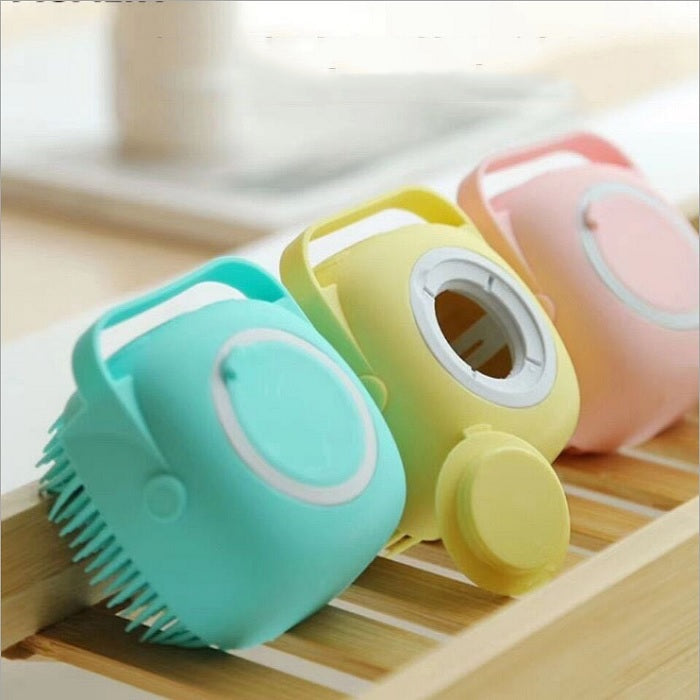 Soft Silicone Bath Massage Brush - Big Size (Random Color)