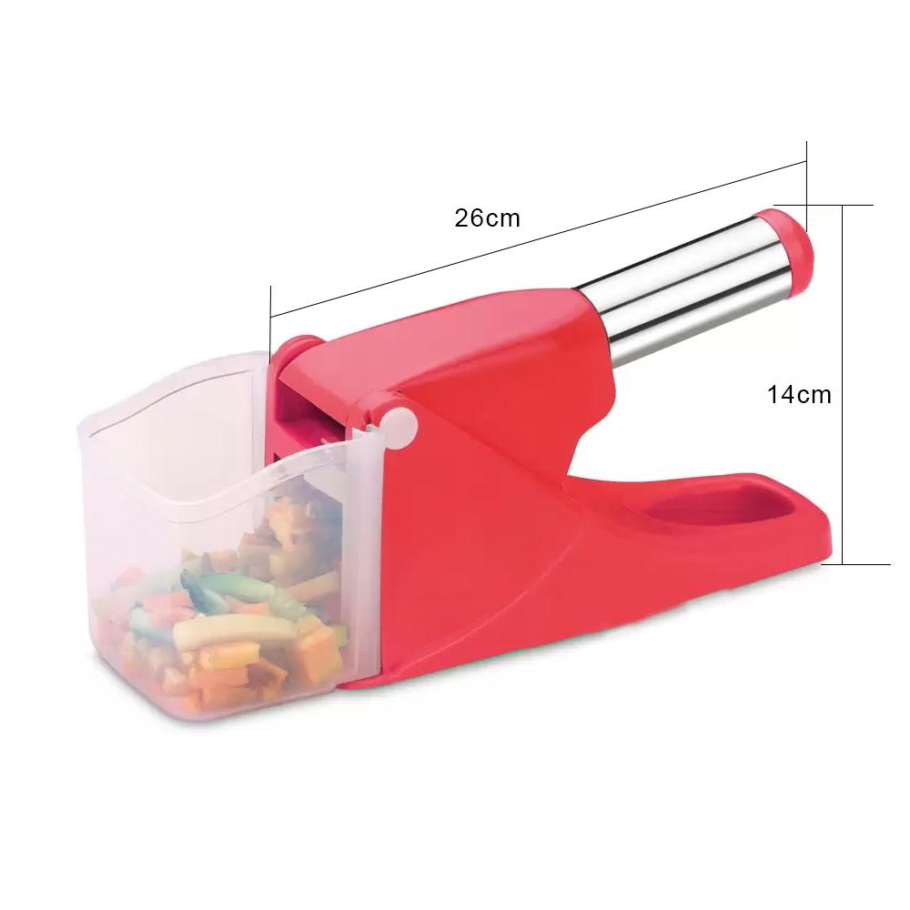 0114 Virgin Plastic French Fry Chipser, Potato Chipser/Potato Slicer with Container