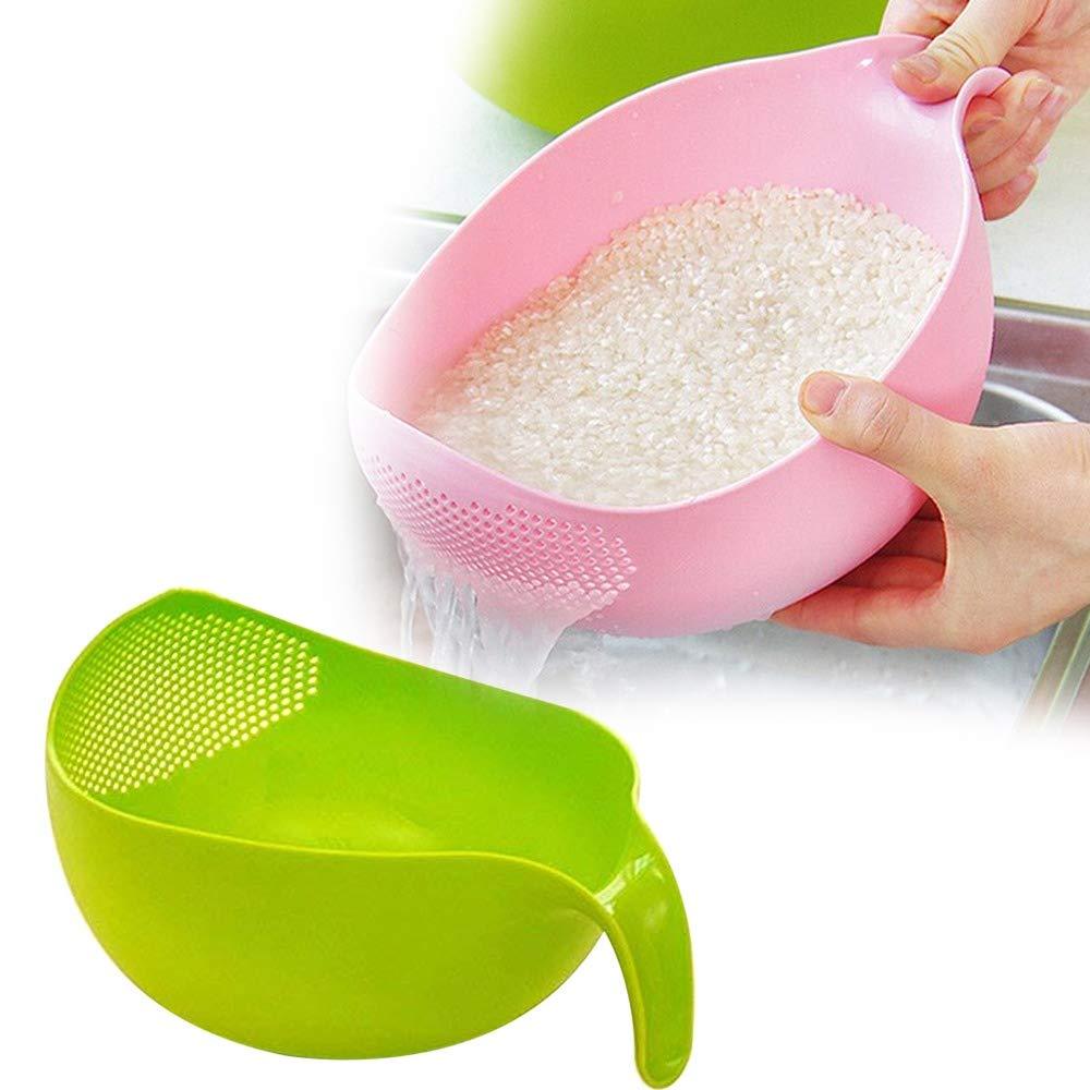 0156 Rice Bowl Thick Drain Basket with Handle