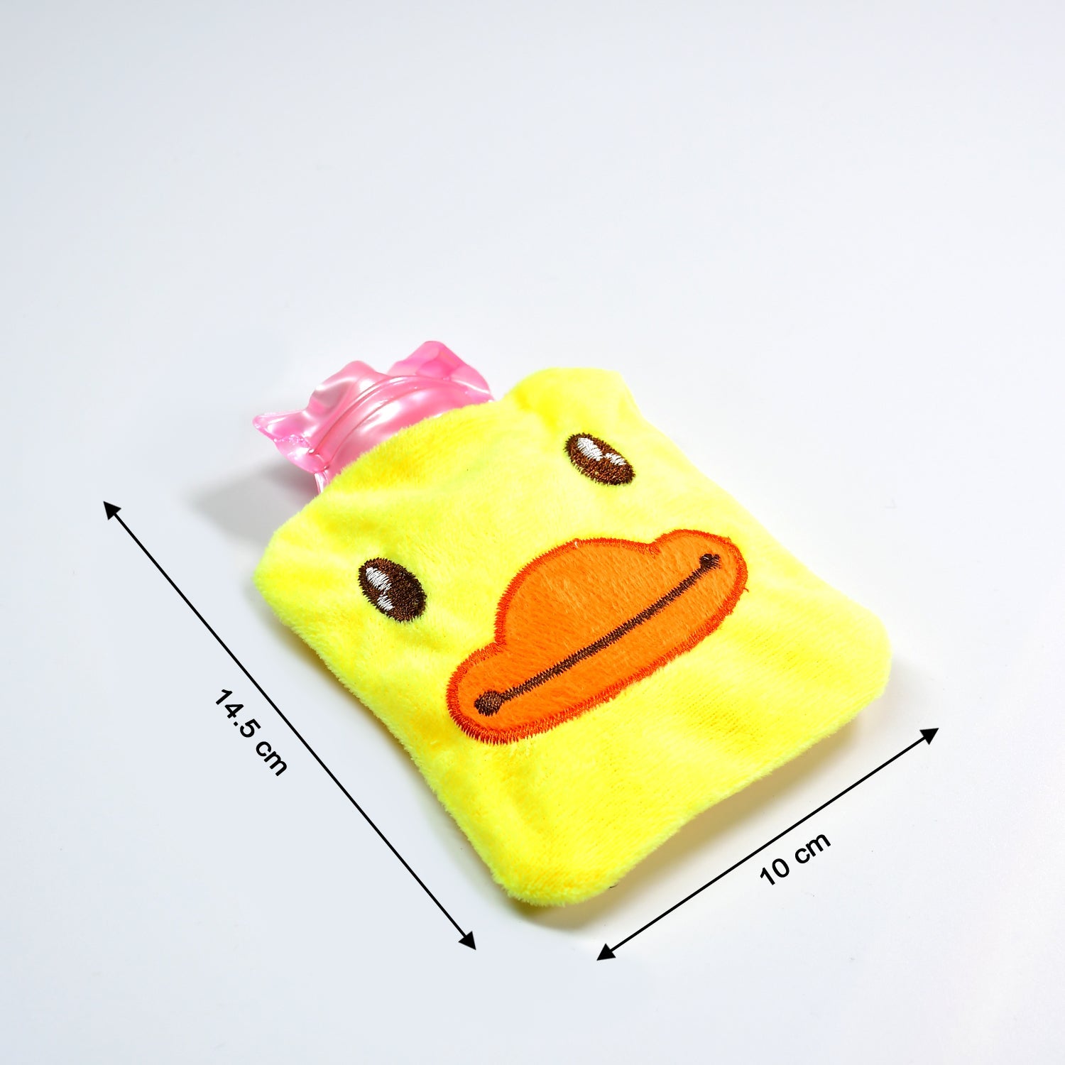 6511 Yellow Duck small Hot Water Bag with Cover for Pain Relief, Neck, Shoulder Pain and Hand, Feet Warmer, Menstrual Cramps.