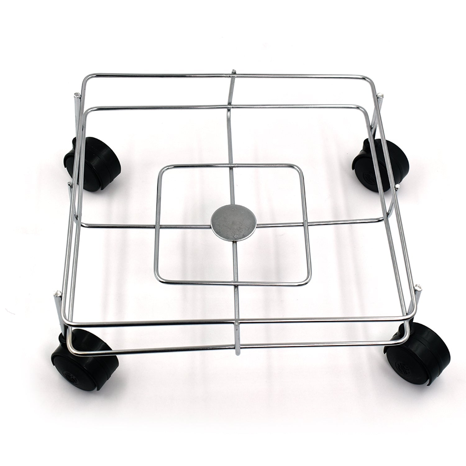 Stainless steel Square Oil Stand For Carrying Oil Bottles And Jars Easily Without Any Problem.