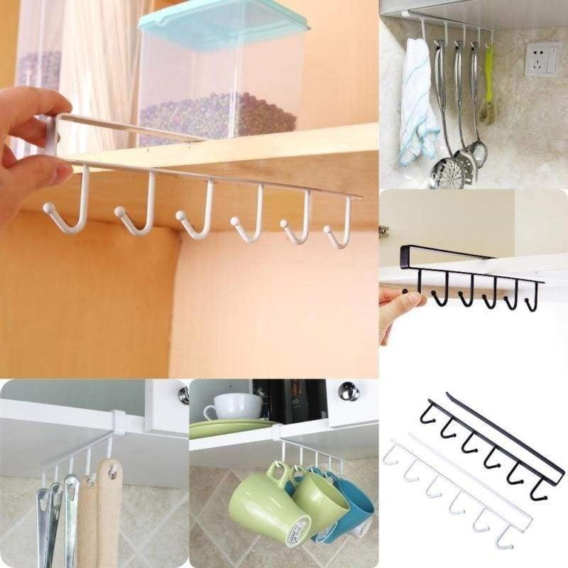 Cabinet Shelf Multiuse Hook Holder