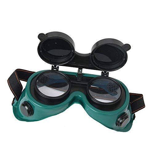 0417 Welding Goggles (Dark Green, Large)