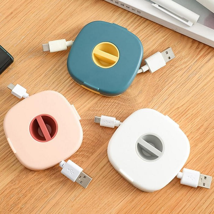 Earphone Rotatable Cable Case