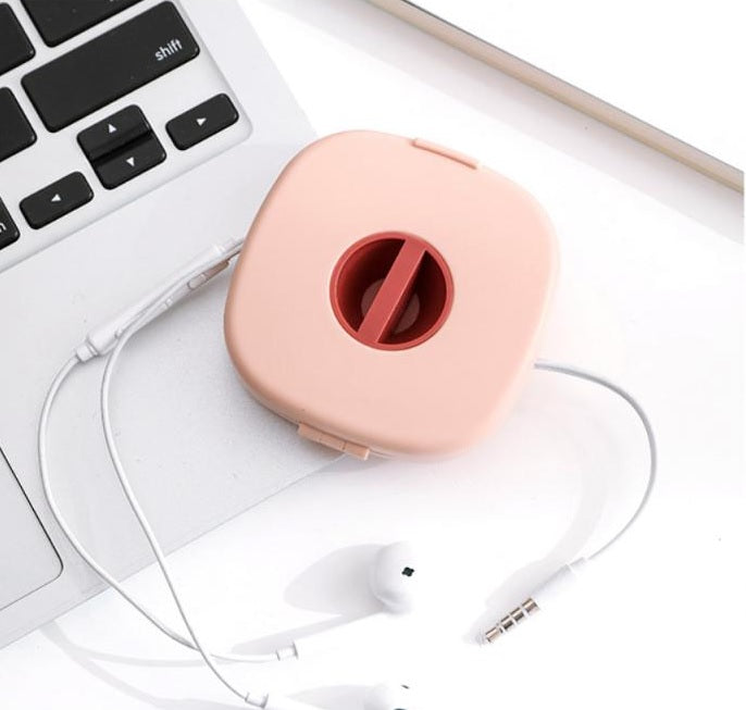 Earphone Rotatable Cable Case