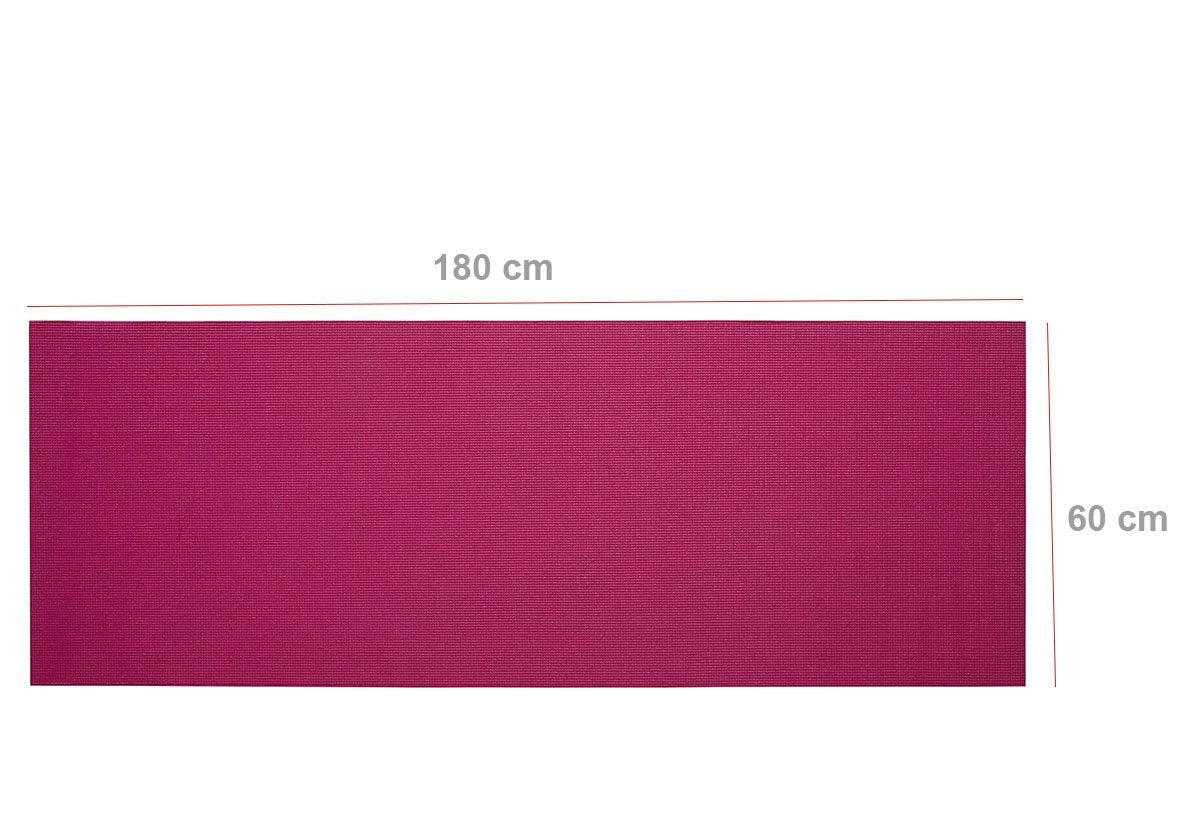 Yoga Mat Eco-Friendly For Fitness Exercise Workout Gym with Non-Slip Pad (180x60xcm) Mix Color