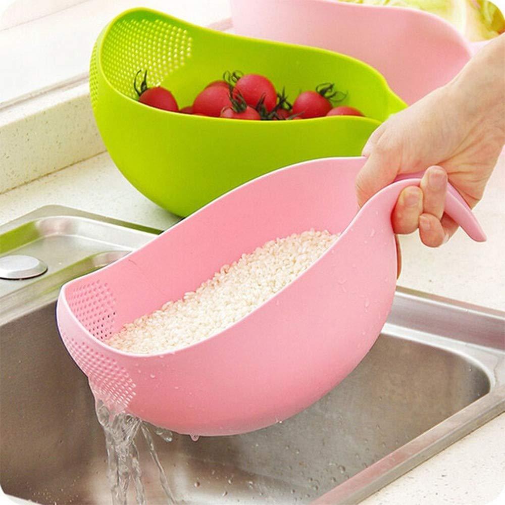 0156 Rice Bowl Thick Drain Basket with Handle