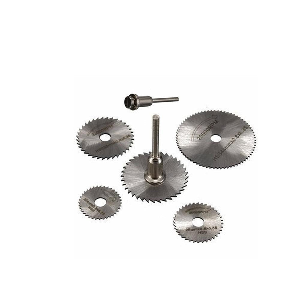 -6pcs Metal HSS Circular Saw Blade Set Cutting Discs for Rotary Tool