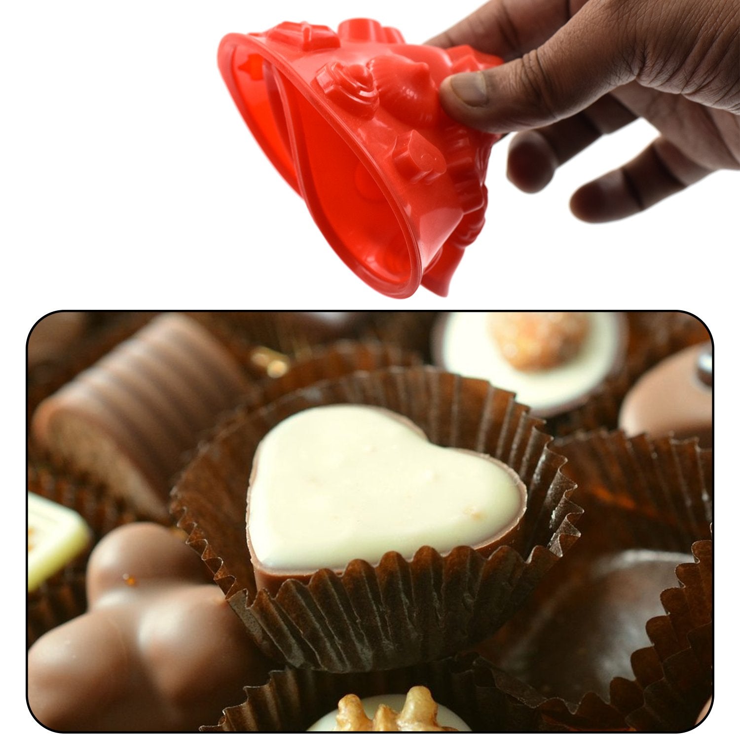 19 Cavity Mix Shape Chocolate Mold (1Pc Only)