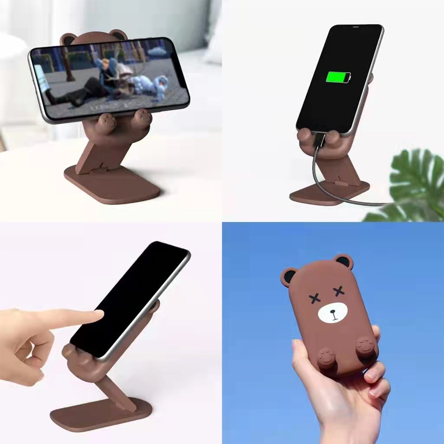 Cute Cartoon Design Multi-Angle Adjustable Foldable Mobile Stand