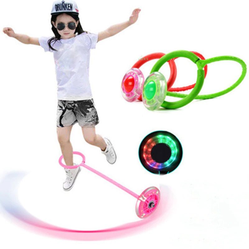 Ankle Skip Ball Flashing Jumping Ring Jump Stick (Random)