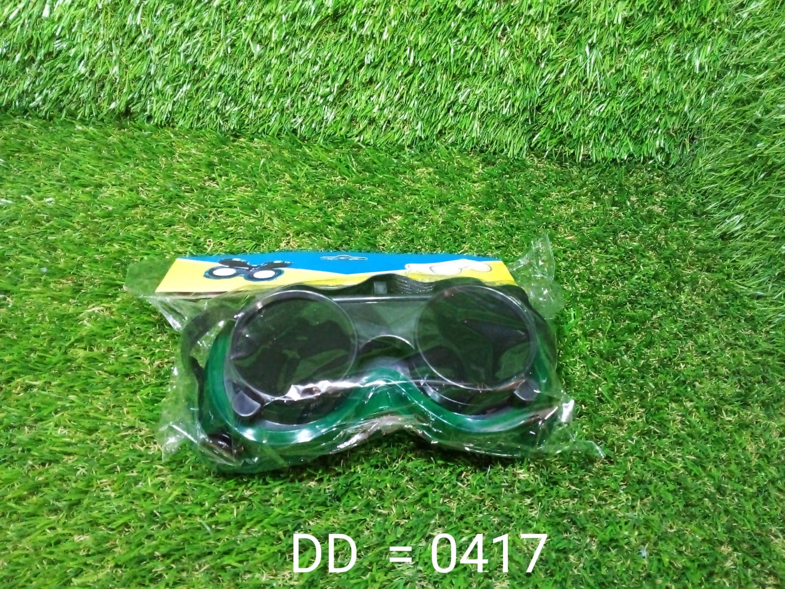 0417 Welding Goggles (Dark Green, Large)