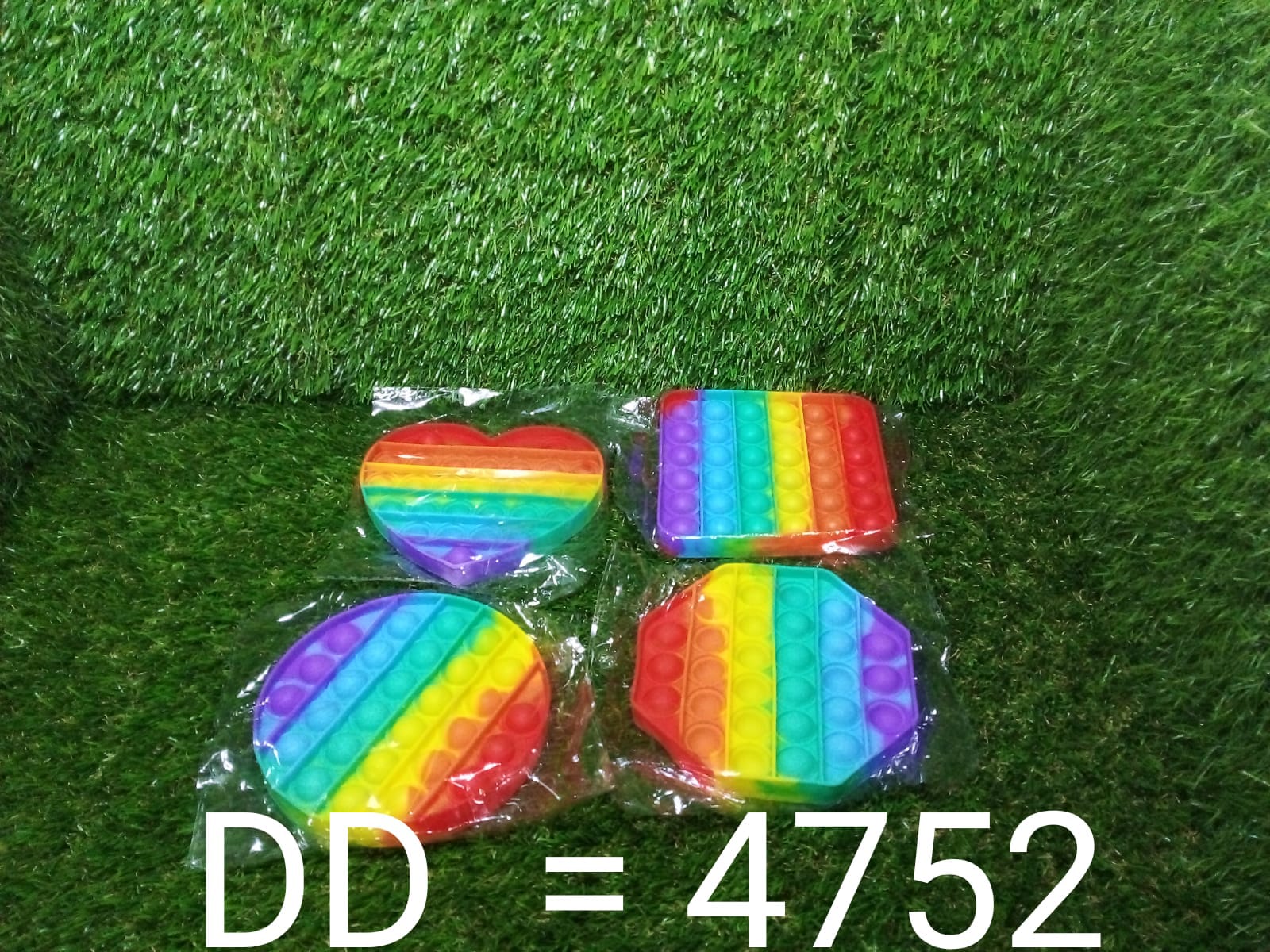 Random Shape Rainbow Colored Fidget (1Pc Only)