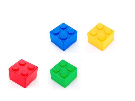 Lego Shape Block Multi-Purpose Storage Box (Square)