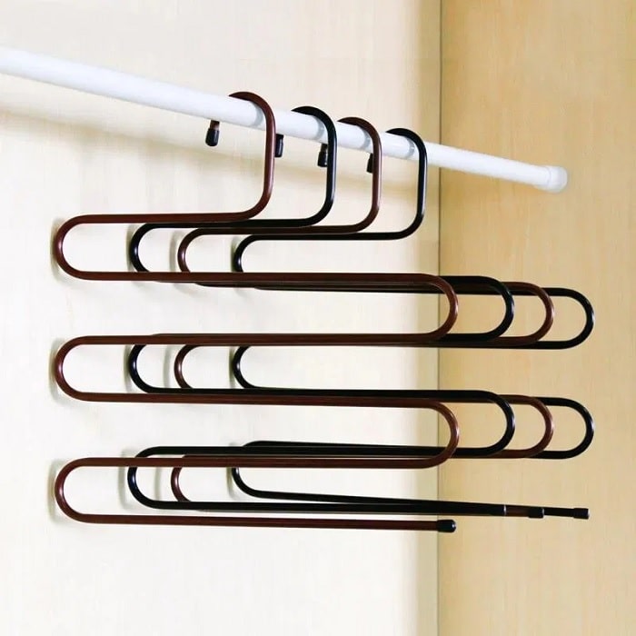 2 Pcs 5 Layer Metal Space Saving Hanger