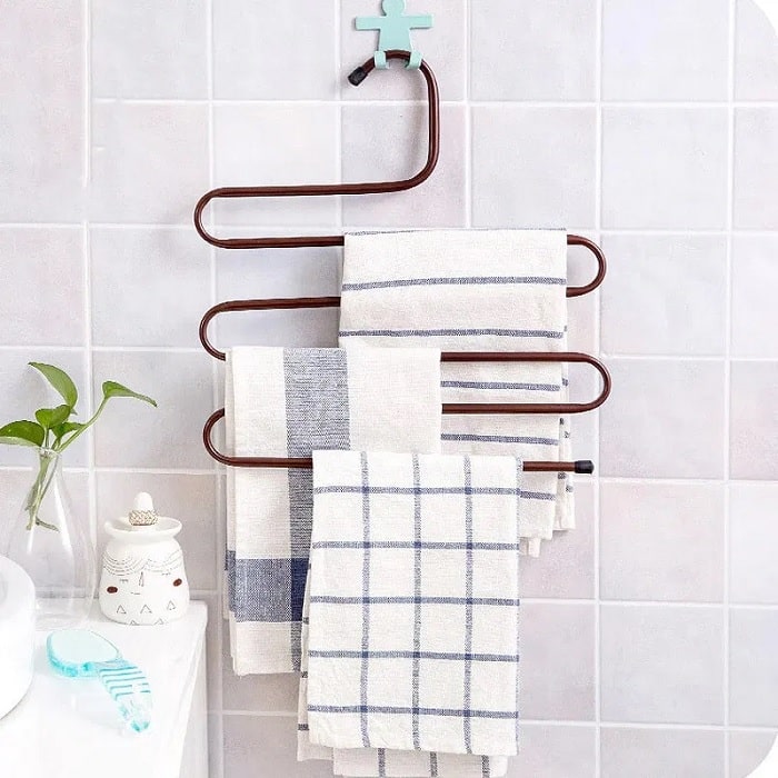 2 Pcs 5 Layer Metal Space Saving Hanger