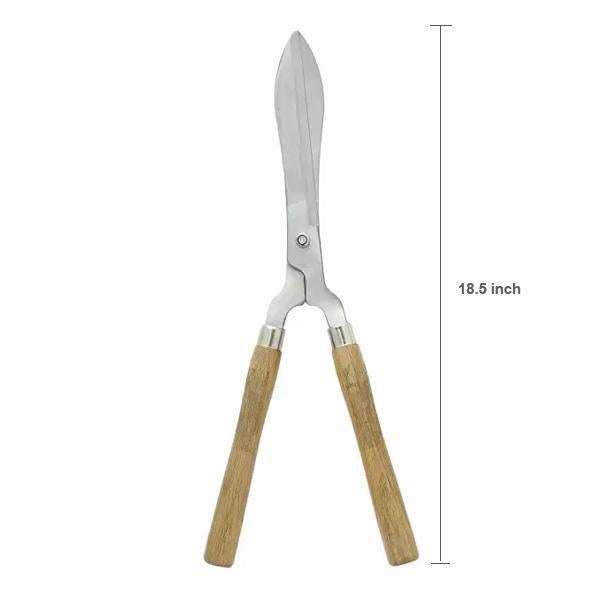 Wooden Handle Hedge Shears, Bush Clipper