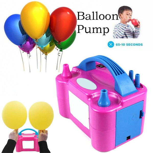 Portable Dual Nozzle Electric Balloon Blower Pump Inflator