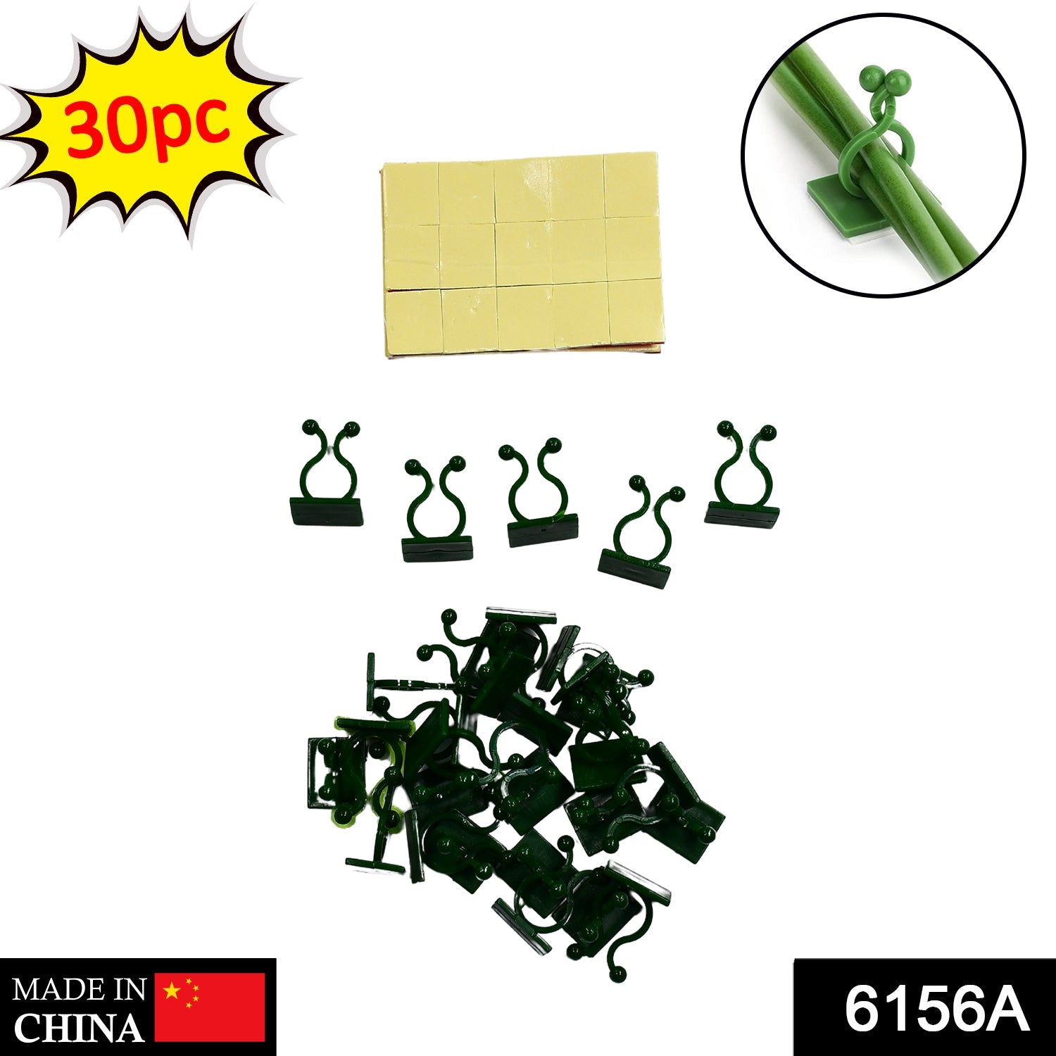 6156A 30pcs wall Plant Climbing Clip widely used for holding plants and poultry purposes and all.